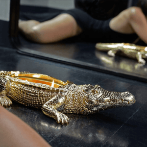 Gold Grand Alligator Candle