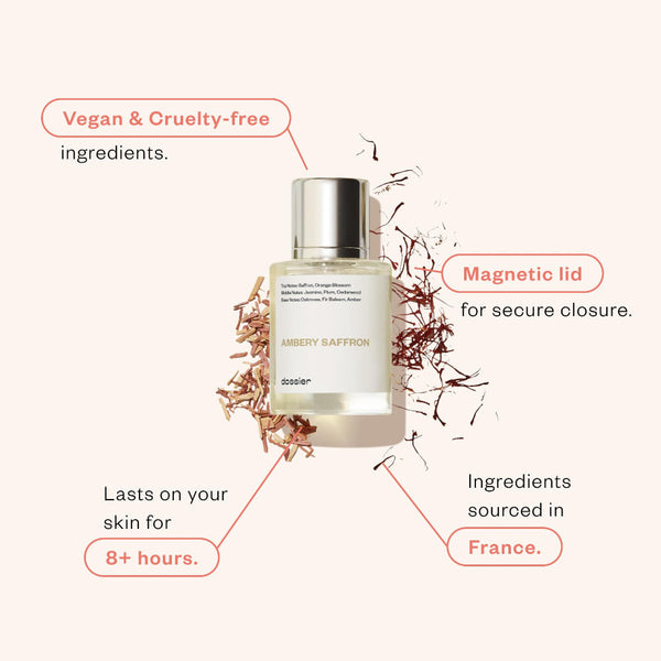 Dossier - Ambery Vanilla 1.7Oz (50ml) - Eau de Parfum - Inspired by Y S.L's B.lack O.pium - Long-lasting Fragrance - Feminine