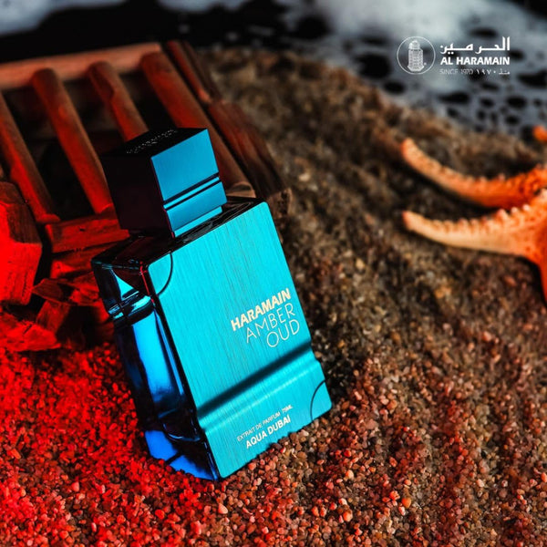 Al Haramain Amber Oud - Aqua Dubai - Cologne for Men and Women - Bergamot, Amber, Musk Fragrances - Long Lasting Perfume for Men and Women - 2.0 oz