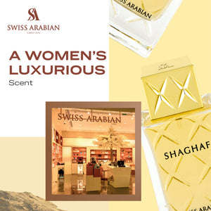 Swiss Arabian Shaghaf Feminine Luxury Eau de Parfum Spray for Women, 75 ml
