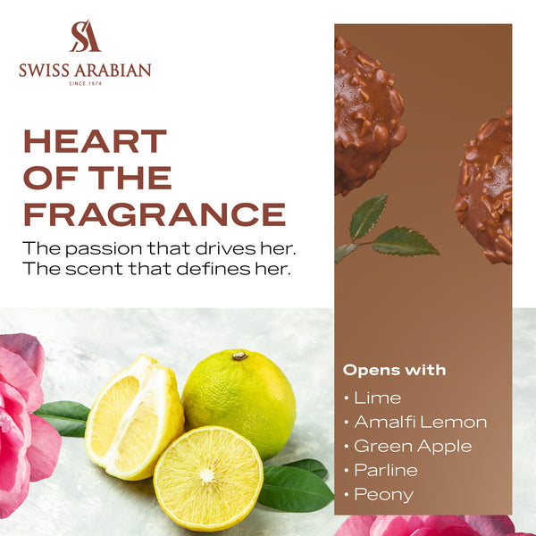 Swiss Arabian Shaghaf Feminine Luxury Eau de Parfum Spray for Women, 75 ml