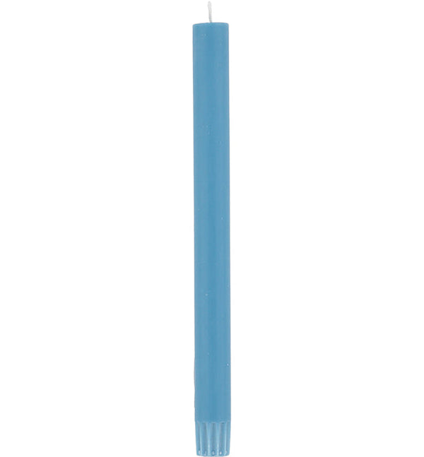 British Colour Standard 25cm / 10'' H Medici Blue Eco Dinner Candles, Gift Box of 6