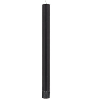 British Colour Standard 25cm / 10'' H Jet Black Eco Dinner Candles, Gift Box of 6