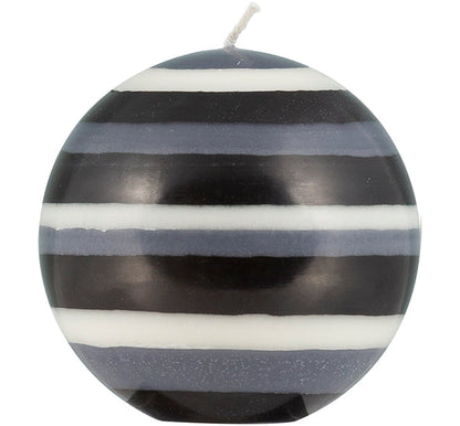 British Colour Standard Striped Ball Candles