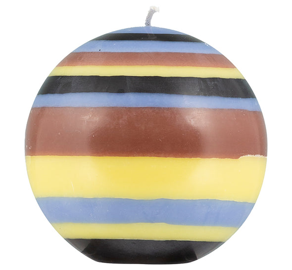 British Colour Standard Striped Ball Candles