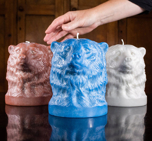 British Colour Standard Bear Head Eco Candle