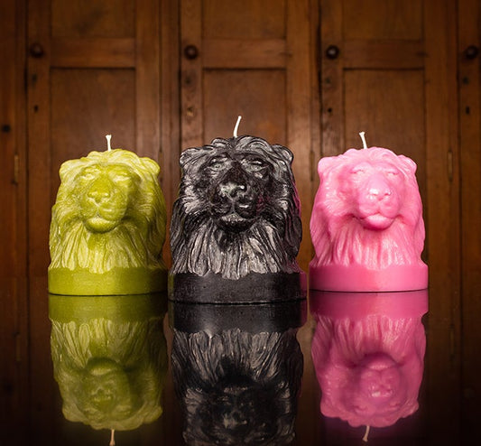 British Colour Standard Lion Head Eco Candle