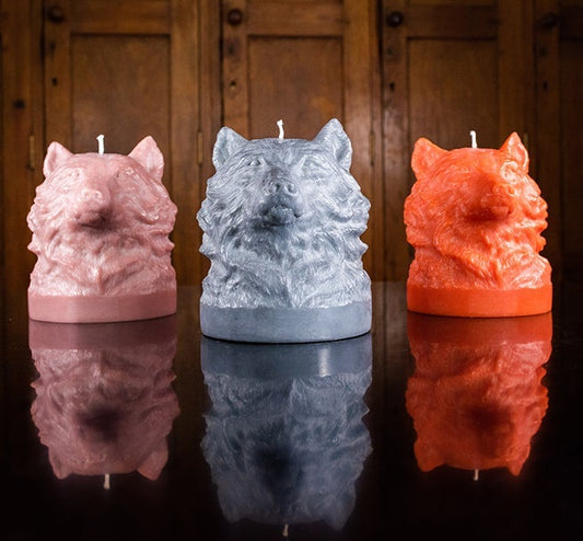 British Colour Standard Wolf Head Eco Candle