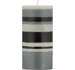 British Colour Standard Stripped Eco Pillar Candles