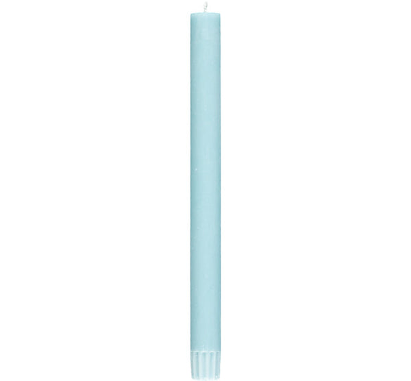 British Colour Standard 25cm / 10'' H Powder Blue Eco Dinner Candles, Gift Box of 6