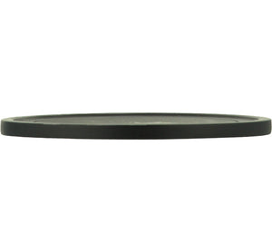 British Colour Standard Large Metal Candle Plate - Jet Black