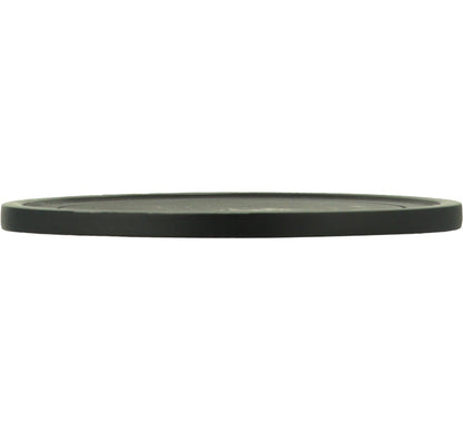 British Colour Standard Large Metal Candle Plate - Jet Black
