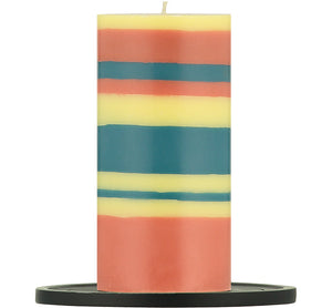 British Colour Standard Large Metal Candle Plate - Jet Black