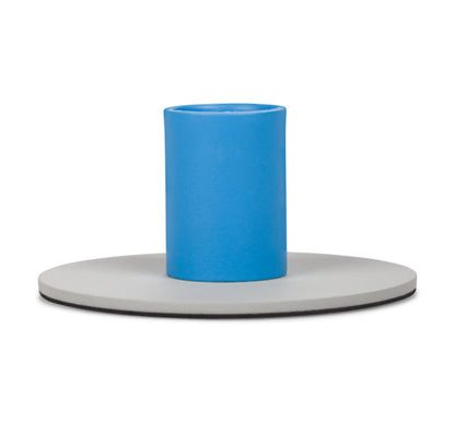 British Colour Standard Tall Two-Tone Metal Candleholders