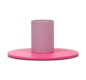British Colour Standard Two-Tone Metal Candleholders