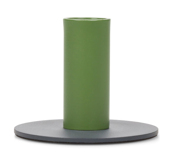 British Colour Standard Tall Two-Tone Metal Candleholders