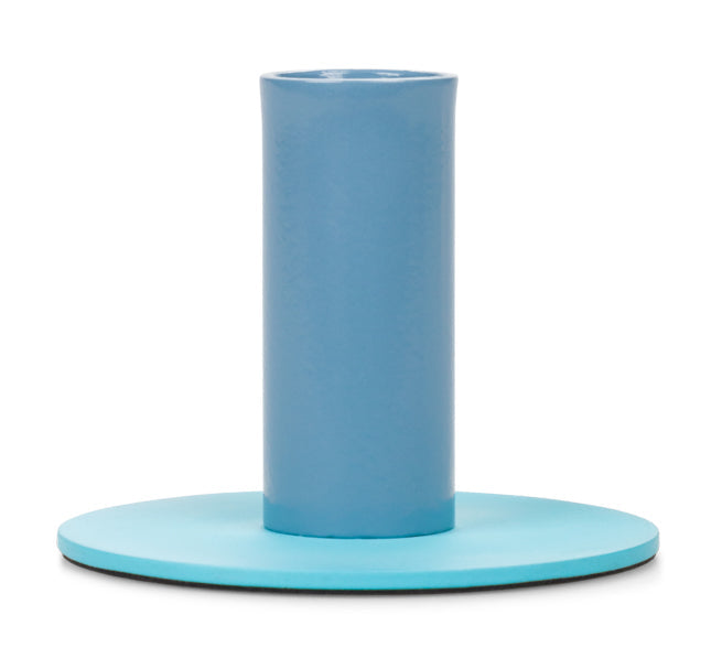 British Colour Standard Tall Two-Tone Metal Candleholders