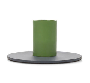 British Colour Standard Two-Tone Metal Candleholders