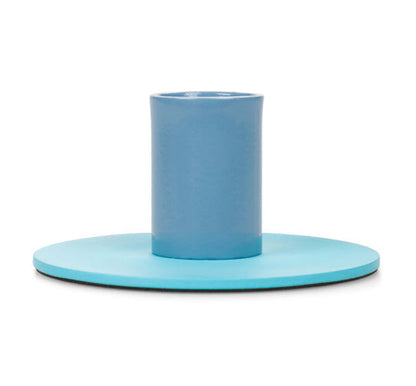British Colour Standard Tall Two-Tone Metal Candleholders