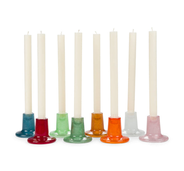 British Colour Standard Glass Candleholder in Gift Box