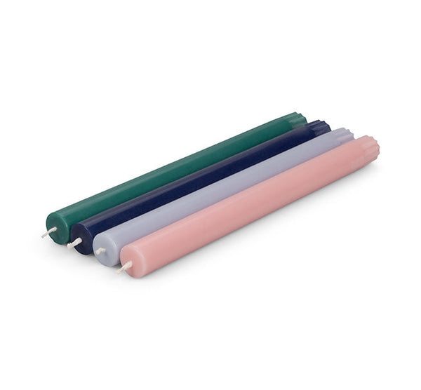 British Colour Standard 25cm / 10'' H Verbena Mauve Eco Dinner Candles, Gift Box of 6