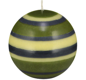 British Colour Standard Striped Ball Candles