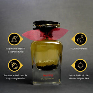 Riiffs Bella Rouge Eau de Parfum Spray Perfume for Women, 100 ml