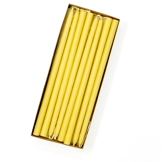 Mole Hollow Candles, Beeswax Tiny Taper Candles, Set of 24