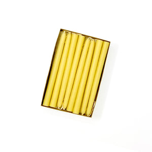Mole Hollow Candles, Beeswax Tiny Taper Candles, Set of 24