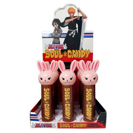 Anime Bleach Soul Candy Dispenser, 0.7 Ounces of Strawberry Flavored Candy - 12 Count Display Box