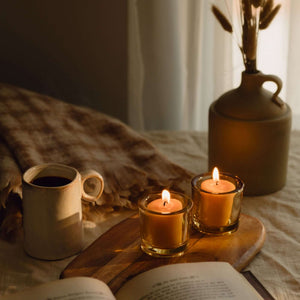 Heavy Glass Votive Candle Holders - 50% Recycled Glass