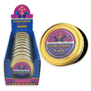 Candy Caviar Black Raspberry, Black Raspberry Candy, 1.5 Ounce Tin - 10 Count Display Box