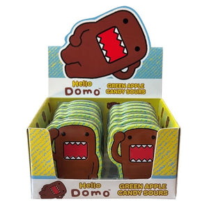 Boston America Domo Green Apple Candy Sours Tin, 12 Count Display Box