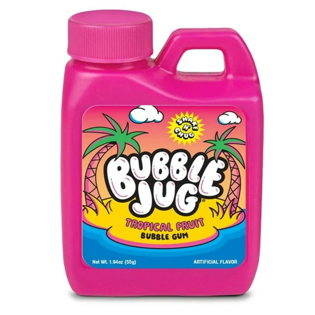 Bubble Jug Tropical Fruit Bubble Gum, 1.94 Ounce - 12 Count Display Box