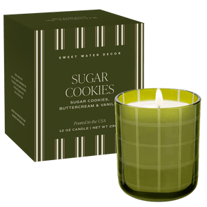 Sugar Cookies Soy Candle - Boxed Tinted Glass Jar - 12 oz