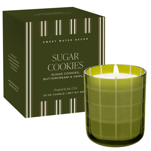 Sugar Cookies Soy Candle - Boxed Tinted Glass Jar - 12 oz