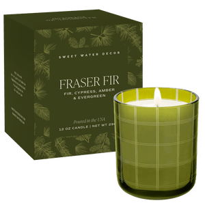Fraser Fir Soy Candle - Boxed Tinted Glass Jar - 12 oz