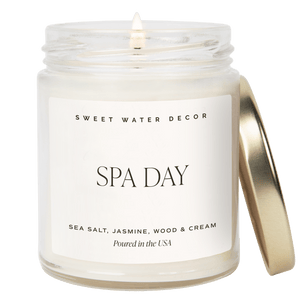 Spa Day Soy Candle - Clear Jar - 9 oz