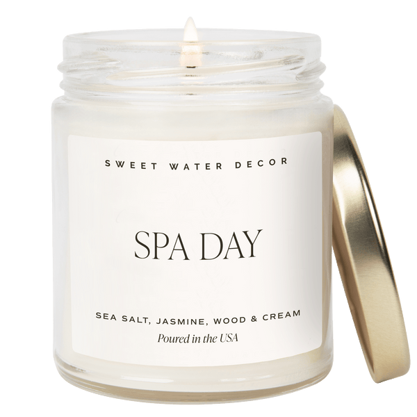 Spa Day Soy Candle - Clear Jar - 9 oz