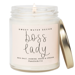Boss Lady Soy Candle - Clear Jar - 9 oz (Spa Day)