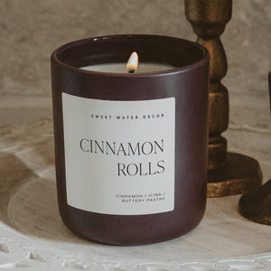Cinnamon Rolls Soy Candle - Brown Matte Jar - 15 oz