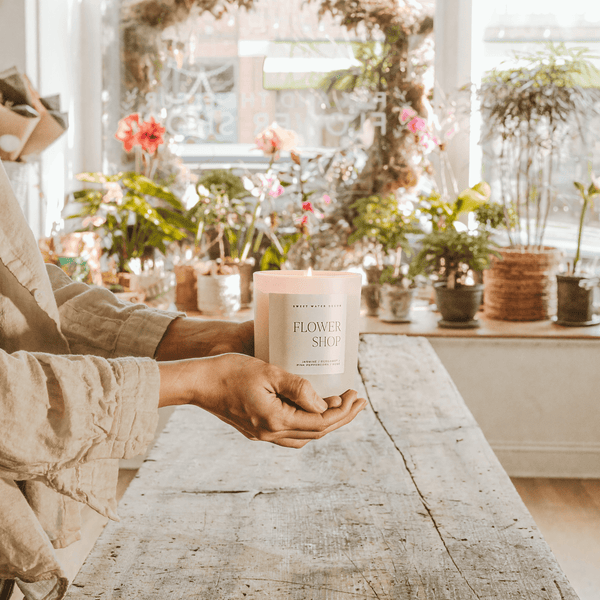 Flower Shop Soy Candle - Tan Matte Jar - 15 oz