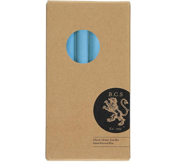 British Colour Standard 25cm / 10'' H Pompadour Eco Dinner Candles, Gift Box of 6