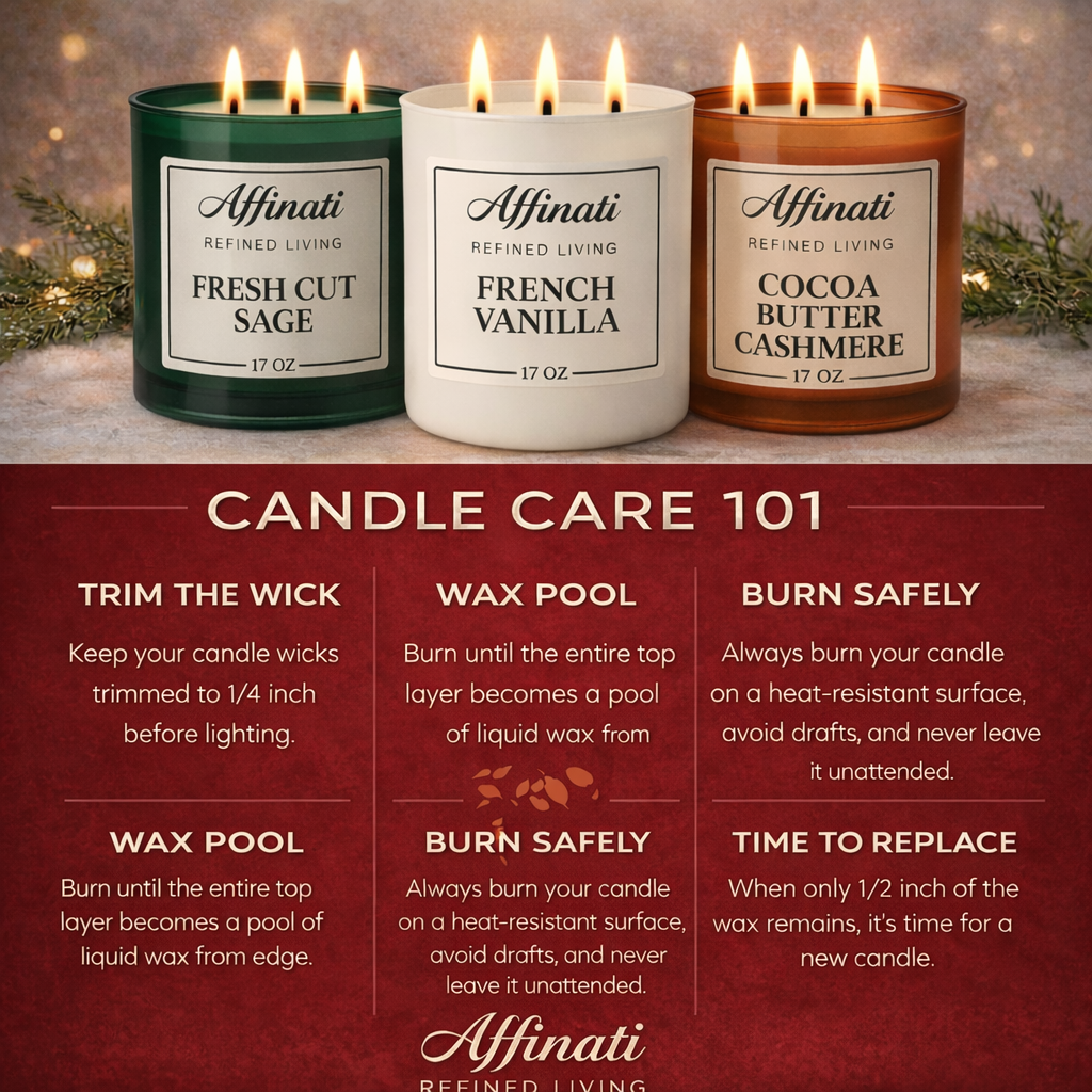 Midnight Oak Wooden Wick Candle – Luxury 21 oz Soy Blend | Affinati