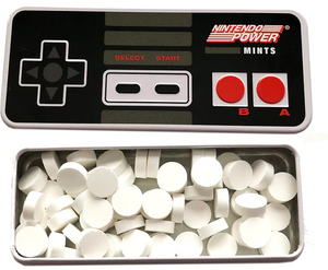 Nintendo Power Mints Peppermint Candy, 1.8 Ounce Tin - 18 Count Display Box