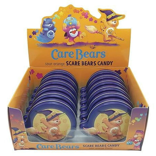 Care Bears Halloween Scare Bears Candy, 1.2 Ounce Sour Orange Candy Care Bears Tin - 12 Count Display Box