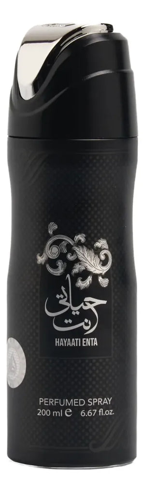 Lattafa Hayaati Enta Unisex Perfumed Body Spray, 200 ml/6.67 fl.oz.
