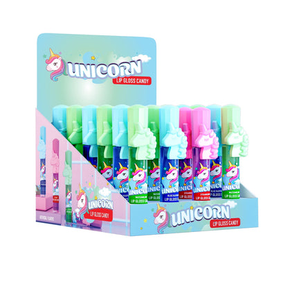 Doveli Unicorn Lip Gloss Candy 0.5 Ounce Tube - 24 Count Display Box