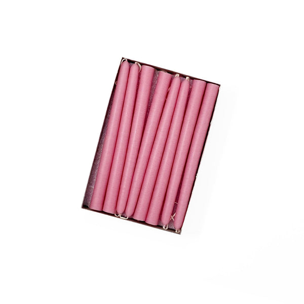 Mole Hollow Candles, 6" Tiny Unscented Taper Candle, Set of 24- Choose from 39 Colors!