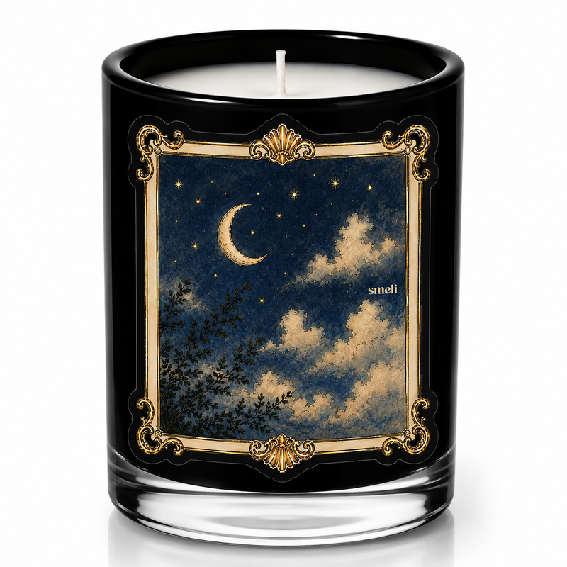 Smeli 9 Ounce Soy Wax Candle, Blue Hour Candle